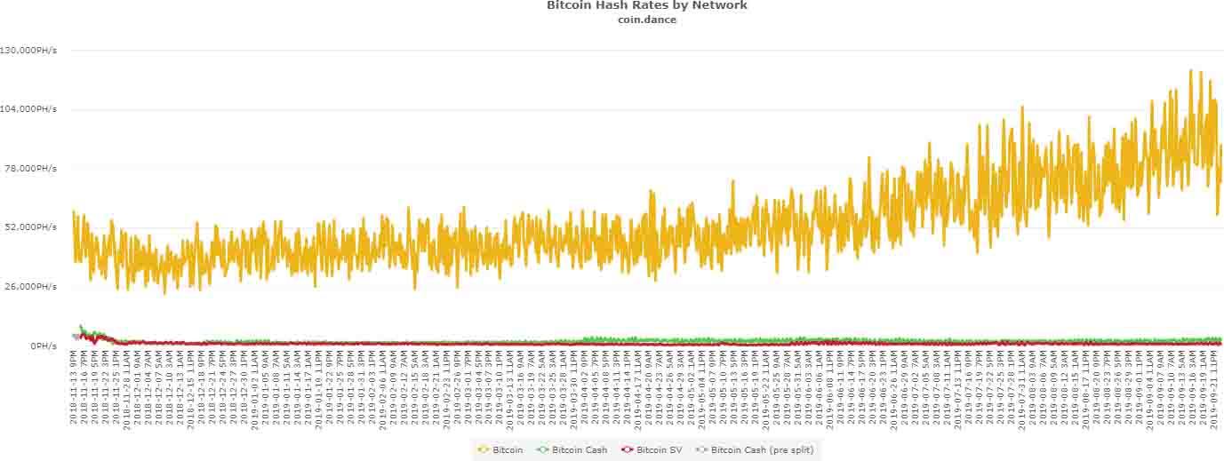 Bitcoin Network Hashrate Chart